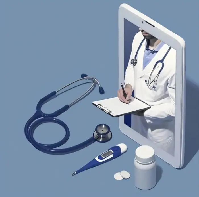 Dr. Jivesh Mehta consulting with a patient